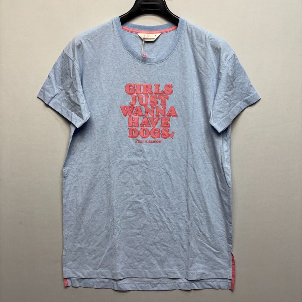 NWT Peter Alexander Women Short Sleeve Dog Theme T-shirt Tee Size Medium C125 27
